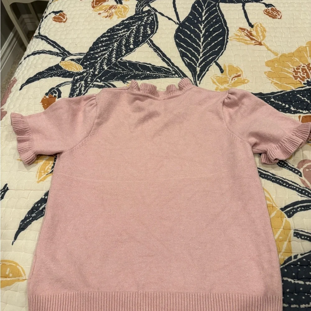 Pink Ruffled Sweater - Picture 3 of 3